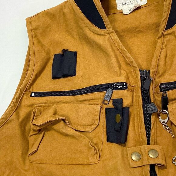 Utility Vest Fishing Vest Black Hawk Cascade Utility Vest Cargo Vest Canvas - Picture 5 of 12